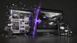 Transformación de una página web antigua en un diseño moderno